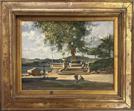 Cesare Gheduzzi, Crespellano (BO) 1894, Torino 1944, "Giardini sul mare, Rapallo"