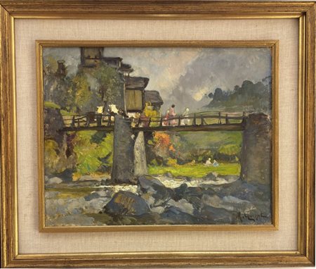 Mario Gachet, Torino 1879, Castiglione Torinese (TO) 1981, "In Val di Lanzo"
