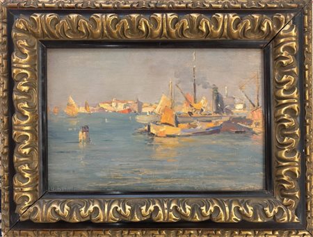 Leopoldo Galeota Russo, Napoli 1868, Quinto al Mare (GE) 1938, "Zattere"