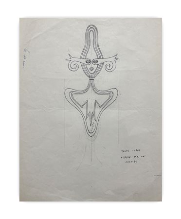RAFFAELE PONTECORVO (1913-1983) - Disegno per un monile