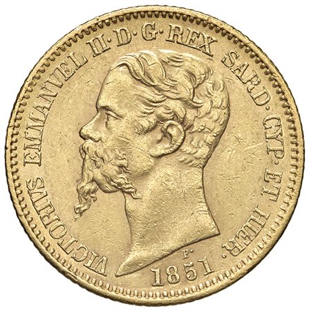 SAVOIA - Regno di Sardegna - Vittorio Emanuele II, 1849 - 1861 Re di Sardegna