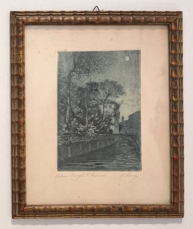 FIRMA INDECIFRATA N.D. ( -) 1900 Milano, Naviglio S. Romano Stampa su carta...