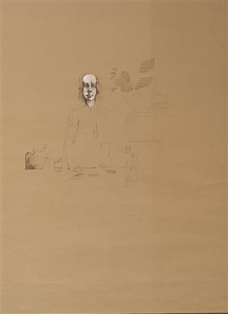SOMARÈ GIUDO Milano (Mi) 1923 Senza Titolo 1976 Mista su carta 70,00x50,00...
