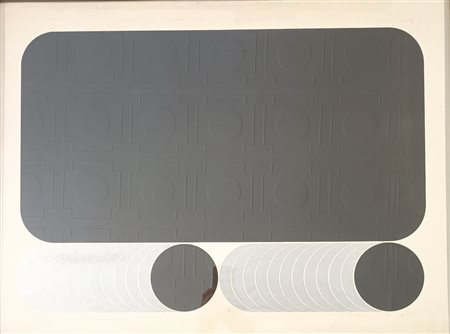 LENK THOMAS Berlino (Germania) 1933 Senza titolo 1970 Litografia a colori es....