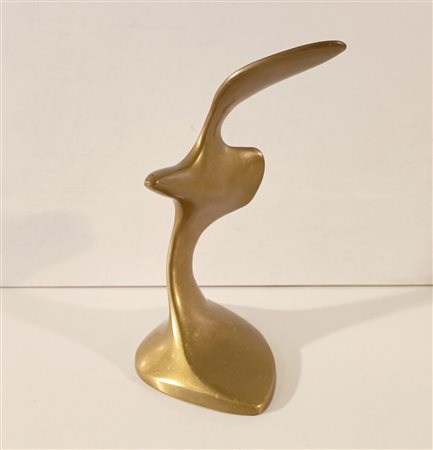 ANONIMO Anonimo (An) Uccello che libra in volo Scultura in ottone...