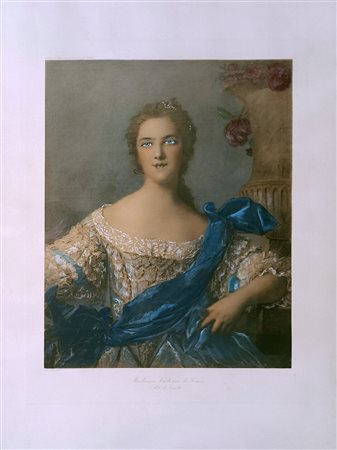 NATTIER JEAN-MARC Parigi (Francia) 1900 Figlia di Luigi XV Incisione...