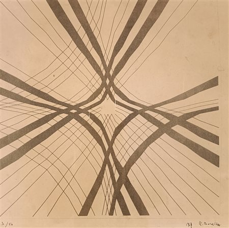 BORELLA ROCCO Genova (Ge) 1920 Senza titolo 1967 Litografia su carta...