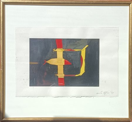 VOLPINI RENATO Napoli (Na) 1934 Senza titolo 1995 Mista su carta e collage...