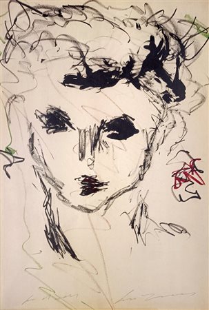 TRECCANI ERNESTO Milano (Mi) 1920 Figura 1970 Litografia a colori es. prova...