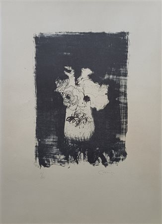 CAZZANIGA GIANCARLO Monza (Mb) 1930 Senza titolo 1970 Litografia su carta es...