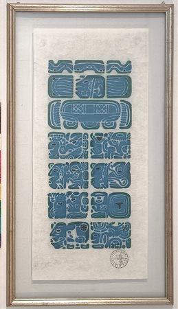 ANONIMO Anonimo (An) Calendario Maja 1970 Tecnica mista su carta 60,00x27,00...
