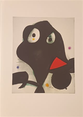MIRÒ JOAN Barcellona (Spagna) 1893 Tete I 1987 Stampa 52,00x37,00 Certificato...