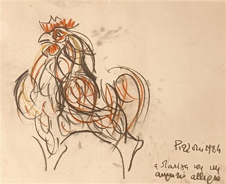 PIZZONI ISA Erba (Co) 1921 Senza Titolo 1984 Pastello su carta 23,00x29,00...
