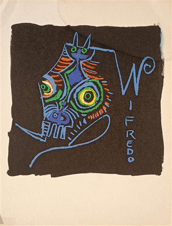LAM WILFRED Sagua la Grande (Cuba) 1944 W 6 colori offset 30,00x24,00...