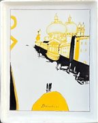 BRINDISI REMO Roma (ROMA) 1918 Venezia 1980 Ceramica decorata...