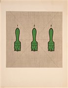 STEFANONI TINO Lc (Lecco) 1937 I pennelli 1974 4 colori offset 28,00x22,00...