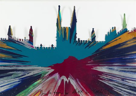 Damien Hirst (Bristol, 1965) Toddington Spin Painting 2008 Acrilici su...