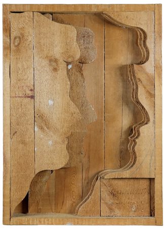 Mario Ceroli (Castelfrentano (Ch), 1938) Profili 1978 Scultura in legni di...