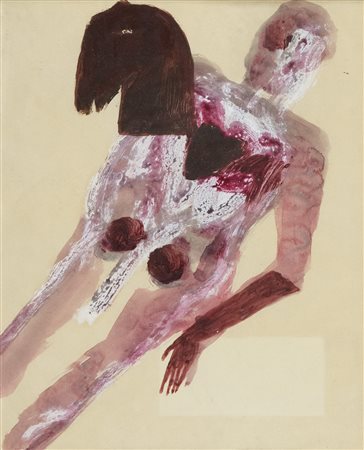 Mimmo Paladino (Paduli (Bn), 1948) Senza titolo 1988 Tempera ed acquerello su...