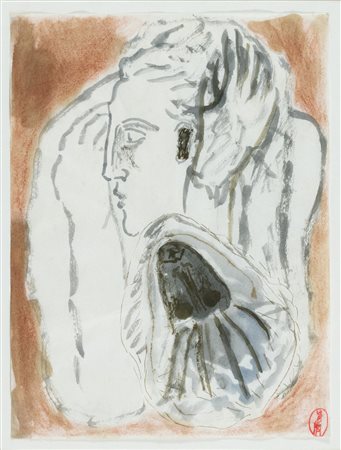 Mimmo Paladino (Paduli (Bn), 1948) Senza titolo 1985 Acquerello su carta...