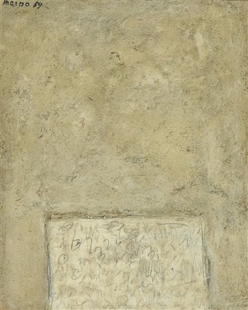 Dadamaino (Milano, 1930 - 2004) Senza titolo 1959 Olio e frammenti di vetro...