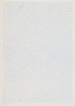 Dadamaino (Milano, 1930 - 2004) Cosmo Caos Intervallo 1987 Inchiostro blu su...