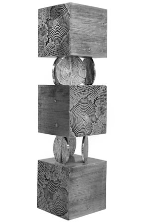 Andrea Salvetti Tronchi - Totem Fusione in alluminio cm. 163x40x40 (ante...