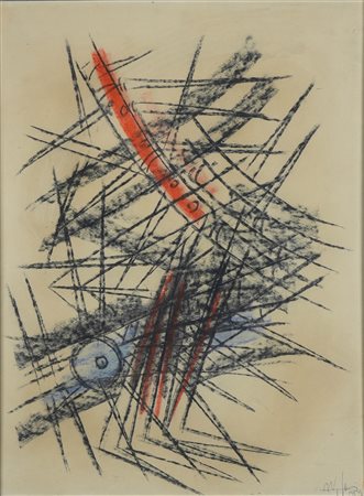 Wilfred Lam (Sagua la Grande, 1902 - Parigi, 1982) Senza titolo 1959 Pastello...
