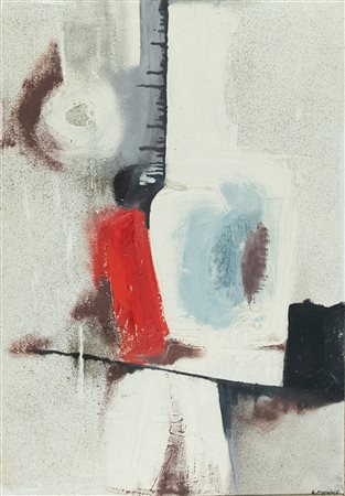 Alvaro Monnini (Firenze, 1922 - Milano, 1998) Composizione n°6 1961 Tecnica...
