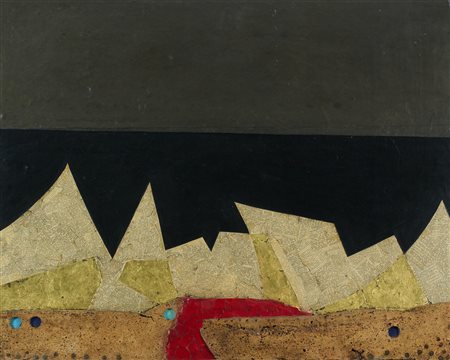Roberto Crippa (Monza (Mi), 1921 - Bresso (Mi), 1972) Orizzonte 1969 Collage...
