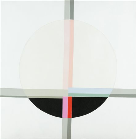 Eugenio Carmi (Genova, 1920 - Lugano, 2016) Incrocio 1988 Acrilico su tela...