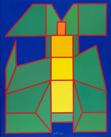 Achille Perilli (Roma, 1927 - 2021) Il giorno del turbamento 2013 Tecnica...