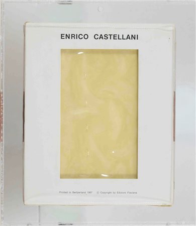 Enrico Castellani (Castelmassa (Ro), 1930 - 2017) Superficie Oro 1967 Teca...