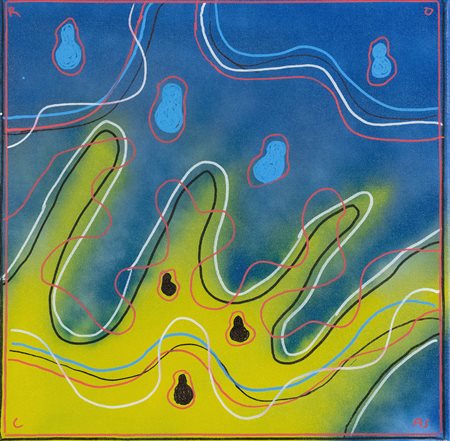 Rocas (Firenze, 1940) Colori in libertà 2026 Acrilico su tela cm. 50x50 Sul...