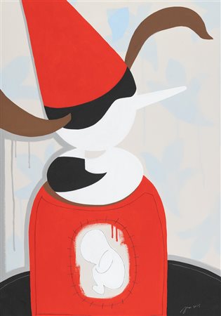 Andrea Mattiello (1975) Il miracolo della felicità 2015 Acrilico e grafite su...