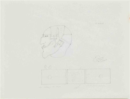 Gianfranco Baruchello (Livorno, 1924 - Roma, 2023) In Store 083 1988 Matita,...