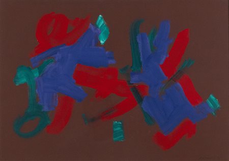 Luigi Montanarini (Firenze, 1906 - Roma, 1998) 1974 Olio su cartoncino cm....