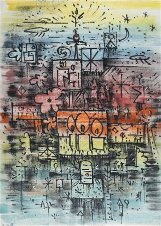 Philip Martin (Cork, 1927 - Sydney, 2014) Embarcation III 1966 Tempera su...