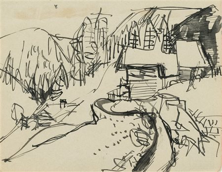 Ernst Ludwig Kirchner (Aschaffenburg, 1880 - Davos , 1938) At the Stafelalp...