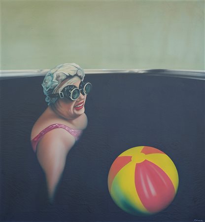 Gustavo Giulietti (1935 - 2002) Senza titolo Olio su tela cm. 140x130 Firmato...
