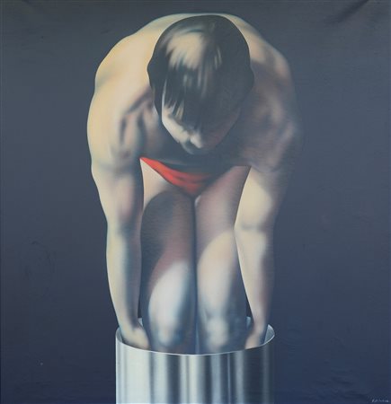 Gustavo Giulietti (1935 - 2002) Senza titolo Olio su tela cm. 129x125 Firmato...