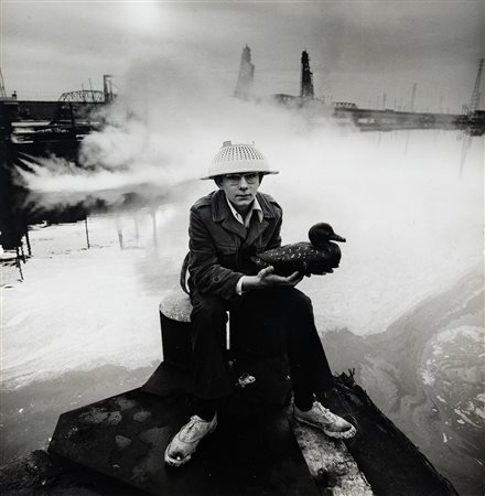 Arthur Tress (1940)  - Boy with duck decoy, 1968