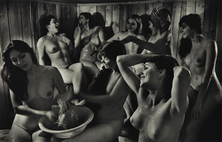 Sergey Vasiliev (1937 - 2021)  - Sauna in un villaggio russo, 1981