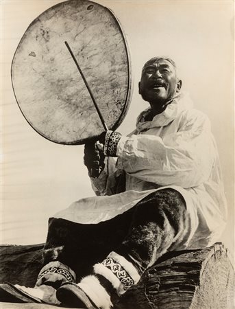 Dmitri Baltermants (1912 - 1990)  - Performer, Chukotka. Singer and dancer Putenin, 1950s/1960s
