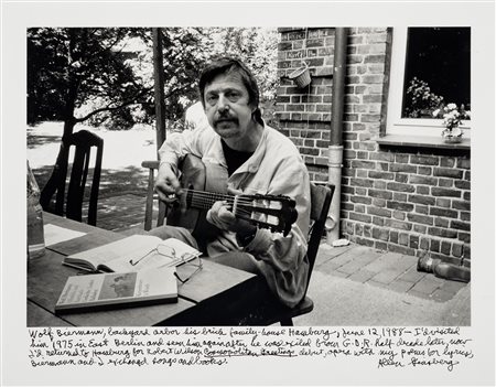 Allen Ginsberg (1926 - 1997)  - Wolf Biermann, Hamburg, 1988