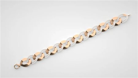 BRACCIALE IN ORO ROSA 14K E DIAMANTI (2.23 CT)