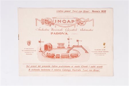 Ingap - Listino prezzi Gennaio 1932, 1932