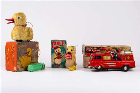 Various japanese makers - Lotto di tre giocattoli giapponesi, 1960s