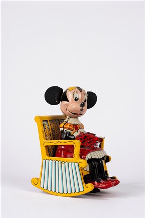Linemar - Walt Disney - MINNIE su sedia a dondolo, 1950s