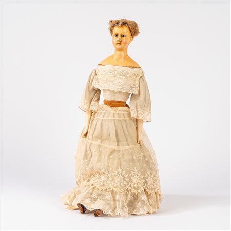 A.N.I. (autore non identificato) - Bambola in cera, 1800s